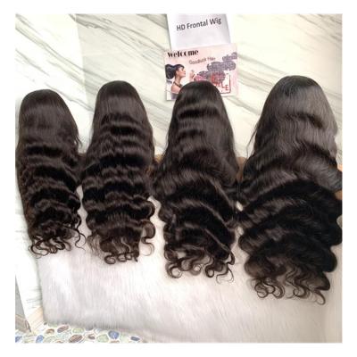 China With Good Maintenance Can Last 18-24 Months Brazilian Natural Human Hair Wigs Body Wave Virgin Peruvian Lace Front Human Hair Wig Wholesale Sellers For Black Woman for sale