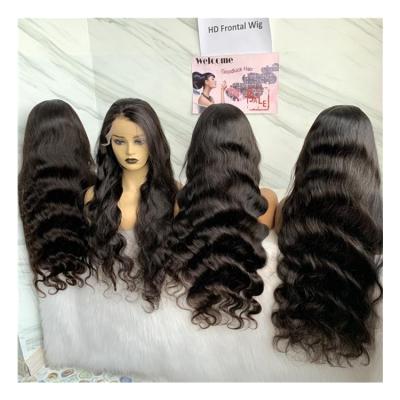 China With Good Maintenance Can Last 18-24 Months Cheap Wholesale Human Lace Hair Wigs Brazilian Cuticle Front Body Wave Full Virgin Human Hair Aligned 13X6 Lace Frontal Wig HD for sale