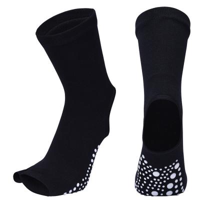 China Cotton Mid Barrel Yoga Four Seasons Five Finger Pilates Dance Trampoline Dress Socks for sale