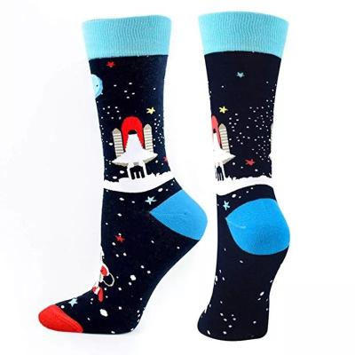 China Fashion QUICK DRY custom colorful funny design jacquard socks cotton personality personality dress unisex happy socks for sale