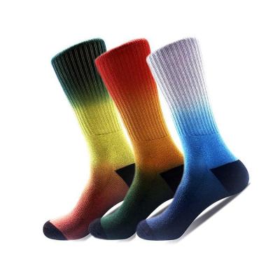 China Breathable OEM cotton knitting custom embroidery design custom embroidery socks happy socks custom logo socks for sale