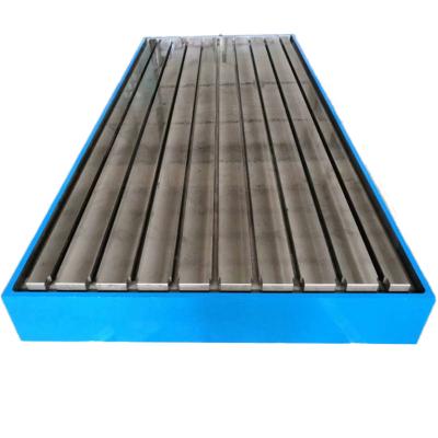 China Durable Work Platform Cast Iron T Surface Cast Iron Slot Inspection Plate for sale