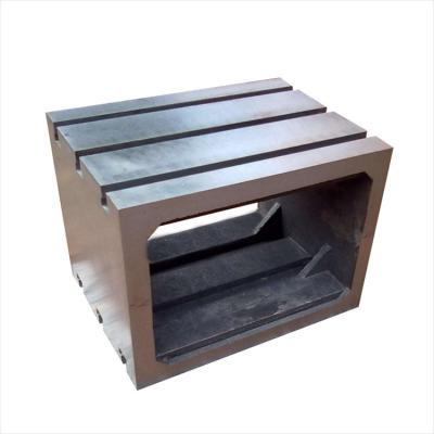 China Durable Customized Size T-slot Square Box Cast Iron Corner Plate for sale