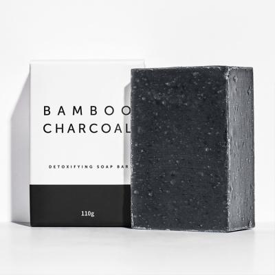 China OEM Private Label Skin Care Body Base Cleansing Handmade Facial Massage Cleanser Whitening Bamboo Charcoal Soap for sale