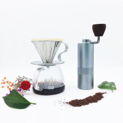 China Sustainable Stainless Steel Spill Over Coffee Filter Metal Slow Coffee Dripper Reusable Drip Coffee Maker for sale