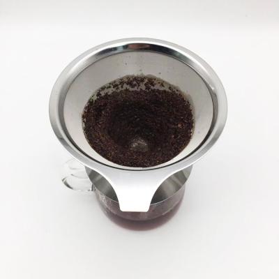 China Viable Wholesale Portable Coffee Dripper Filter Stainless Steel Reusable Coffee Maker for sale