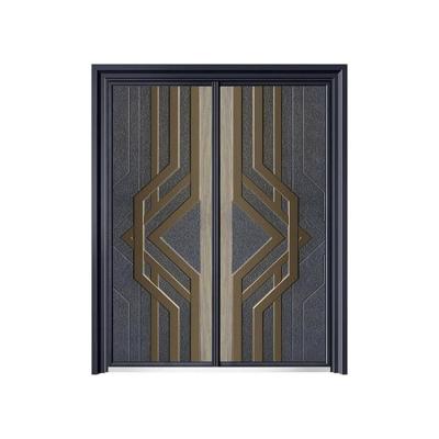 China High Security Manufacturer Made Exterior Door Model Zinc Alloy Construction Project Custom Door for sale