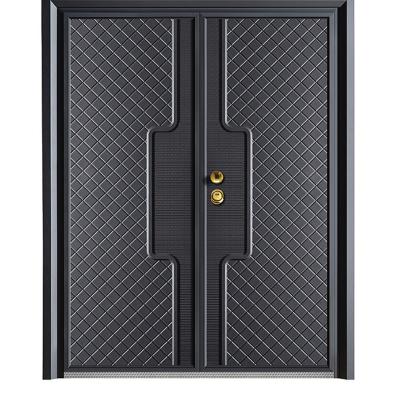 China Factory new product cheap cast aluminum modern portable door custom logo of cast aluminum doors for sale