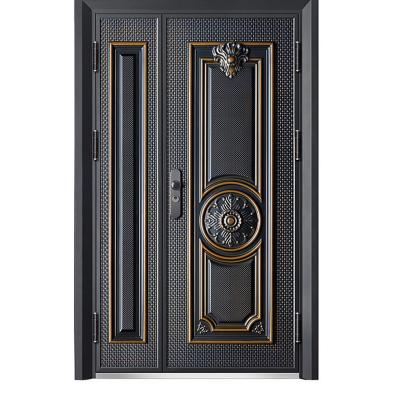 Chine Modern factory supply metal door direct pattern custom cast aluminum bulk door à vendre