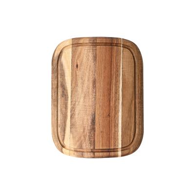 China Viable Factory Wholesale Natural Acacia Wood Round Cutting Board for sale