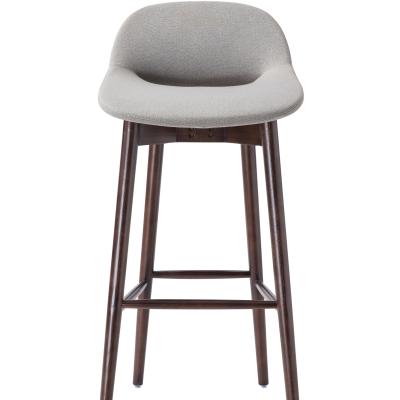 China Strong Contemporary Wooden Fabric Bar Stools For Sale for sale