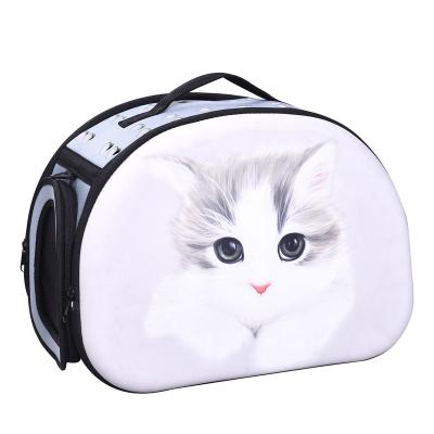 China Shock Proof Customized Eva Printed Pet Bag Foldable Portable Messenger Cat Bag Waterproof Eva Bag for sale