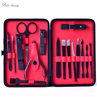 China High Quality Safety 16PCS Stainless Steel Manicure Pedicure Set With PU Pouch for sale