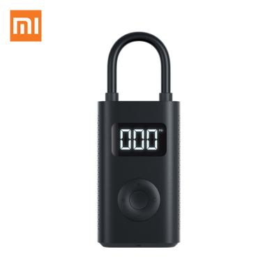 China New Xiaomi Mini Portable Inflatable Treasure Pump Digital Tire Pressure Detection LED Intelligent Electric Rechargeable Inflator for Bike Car Air Football for sale