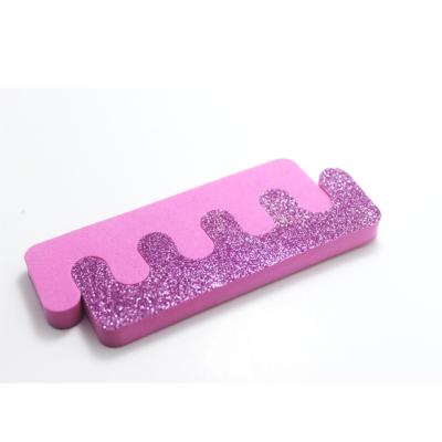 China Toe Pink Glitter Eva Toe Separator Disposable Toe Divider for sale