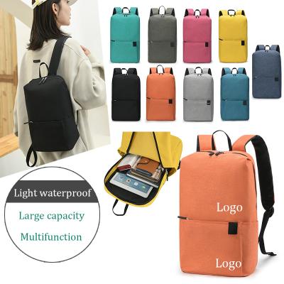 China 2022 Customs waterproof bag with logo waterproof colorful daily casual backpack men women urban sports travel cheap bagpack for sale