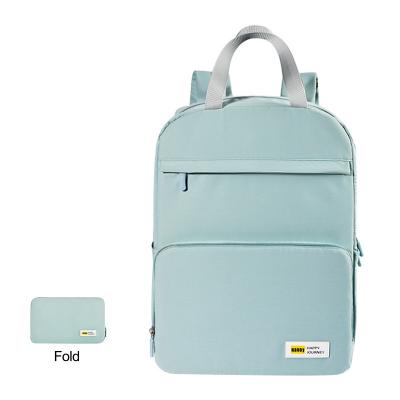 China Custom Fashion School Bag Wholesale Simple Unisex College Casual Foldable Hiking Waterproof Backpack for sale