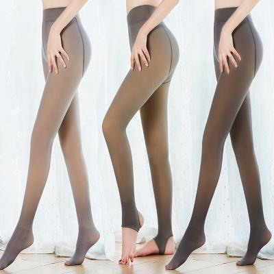 China Breathable Translucent Warm Fake Pantyhose Gaiters Slim Stretchy Opaque Soft Pantyhose For Outdoor Winter for sale