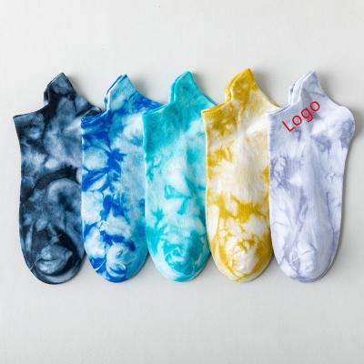 China Fashion Link Dye Ankle Men Socks Cotton Short Sporty Wholesale Custom Socks for sale