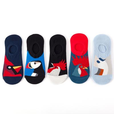 China Multicolor Custom Cotton Sporty Pattern Cotton Cartoon Sports Ankle Socks For Men for sale