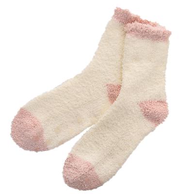 China QUICK DRY Manufacturers Lead Winter Custom Chunky Socks Breathable Soft Plush Thick Socks For Women for sale