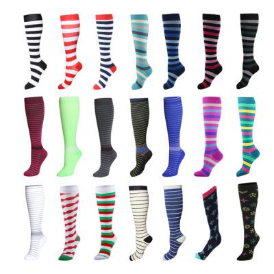 China Breathable Design Your Own Logo Nurse Colorful Cool Compression Socks Maker Custom Compression Socks for sale