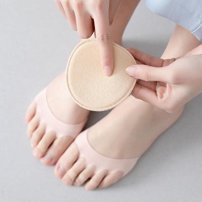 China QUICK DRY Five Toe Separator Yoga Palm Non-slip Half Massage Sock for sale