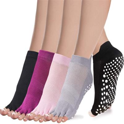 China QUICK DRY Yoga Socks for Women Non Slip Grips and Straps Ideal for Pilates Barre Ballet Dance Barefoot Workout Pure for sale