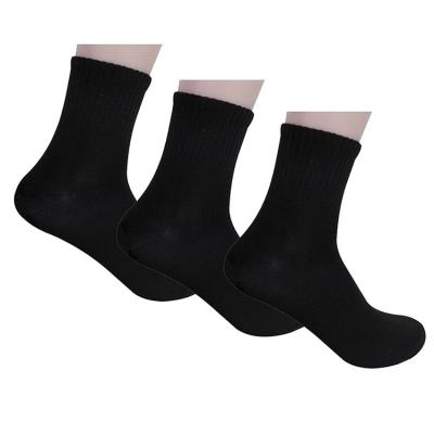 China Manufacturer Breathable Wholesale Custom Logo Crew Black Business Socks for sale