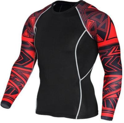 China Custom Plus Size Mens T Shirt Men's Logo Running Long Sleeve Breathable Fitness Wear Training And Jogging Wear for sale