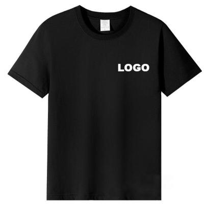 China Breathable High Quality Custom Logo Printing Plain Sleeve Sports T-Shirt Unisex 100% Combed Cotton Shorts for sale