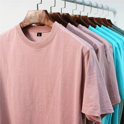 China High Quality QUICK DRY Customize Custom Logo 200g 100% Logo 200g Cotton T-shirt Wholesale Men's Blank Printed Oversized Plain T-Shirts for sale