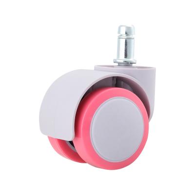 China Lightweight Easy To Install Durable Pink Casters For Furniture Plug - In Universal Wheel for sale