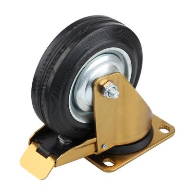 China Lightweight Design Fashionable Durable Locking Wheels Single Ball Bearing Industrial Furniture Caster for sale