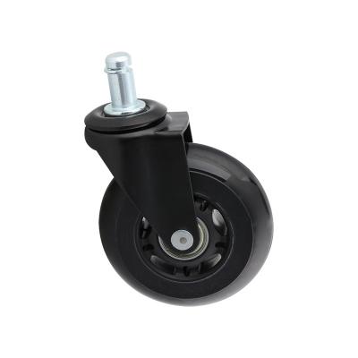 China Lightweight Universal 3 Inch Super Silent Rubber Casters Silent Furniture Casters Recessed Casters for sale