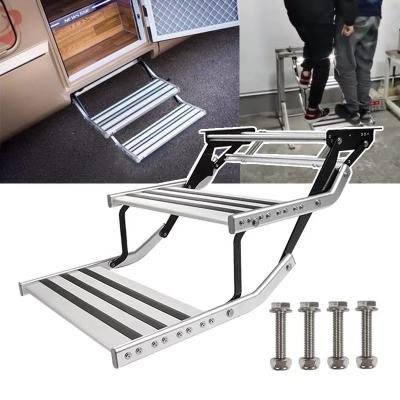 China Hot Sale Factory Sale Aluminum Motorhome Camper RV Double Step Manual Car Door Camper for sale