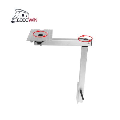 China Foldable Motorhome Accessories Adjustable Leg Motorhome Caravan Camper Height Table Brackets Table Leg for sale