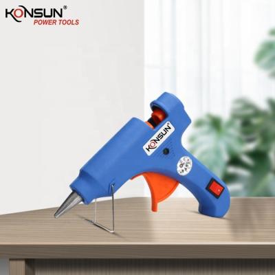 China KONSUN 2021 Unrated Hot Glue Gun, 20W Hot Melt Glue Gun High Temperature Heating Gun for Packaging, DIY, Arts and Craft for sale