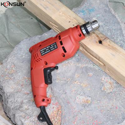 China 2021 New Design 10Mm 350W Electric Power Drill Tool Kits 10mm Machinery And Electric Power for sale