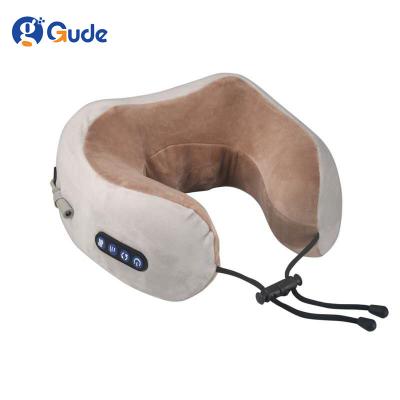 China NECK Kneading and Pressing Travel Electric Multifunctional Hot Car Portable Neck Protector Compress Pillow U Shaped Massager for sale