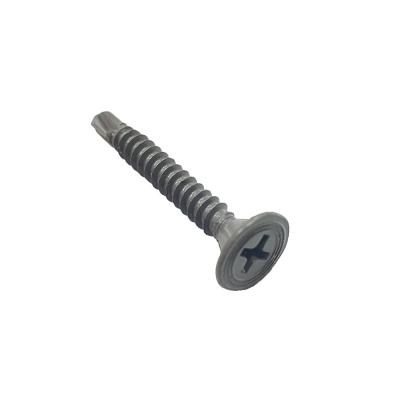 China Direct Carbon Steel Flat Maker with Ruspert Self-Drilling Flat Head Screws with 4 Seeds for sale