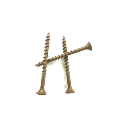 China Factory Supply C1022 Flat Factory Price Brown Ruspert With Type 17 Bugle Head Drywall Cut-Off Screws for sale