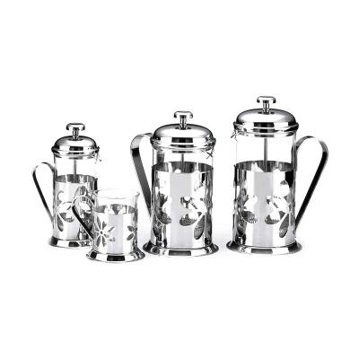 China Modern Fashion Grade 350/800/1000ml 304 Stainless Steel French Press Coffee Maker for sale