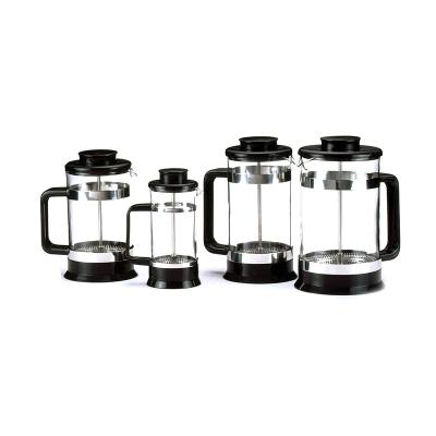 China Simplicity And Modern Modern PP Borosilicate Glass/304 Stainless Modern Coffee Press Material French Manufacturer for sale