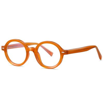 China Blue Light Retro Glasses Wholesale Unisex Thick Round Computer Blocking Anti Ray Eyeglasses Frames Optical for sale