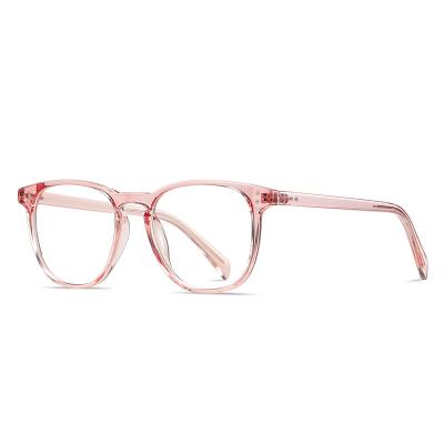 China Retro Retro Computer TR90 Custom Unisex Anti Blue Light Eye Glasses Clear Frames China Optical Glasses Eyewear for sale