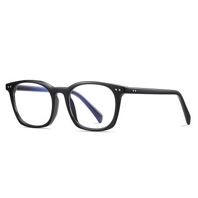 China Retro Anti Blue Rays Men Women Square Square Blocking Light Computer Game TR90 Glass Optical Frames Glasses for sale