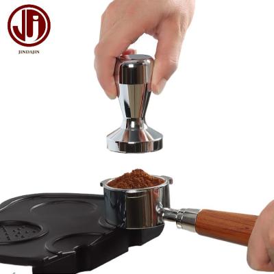 China Viable New Style Stainless Steel Bartender Espresso Coffee Tamper 49/51/53/58mm Low Coffee Bean Press for sale