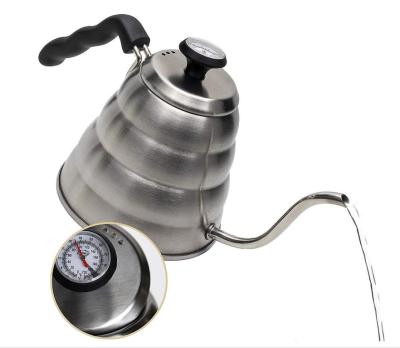 China Sustainable High Quality Stainless Steel Spill Over Gooseneck Kettle Coffee Kettle for sale