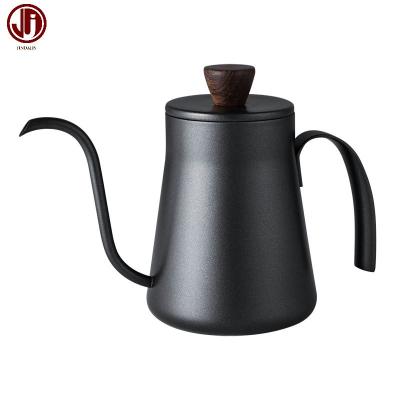 China PORTABLE Hot Pot Teapot Coffee Vendor Stainless Steel Thick Narrow Spout Long Pour Over Kettle With Tea Coffee Pot for sale